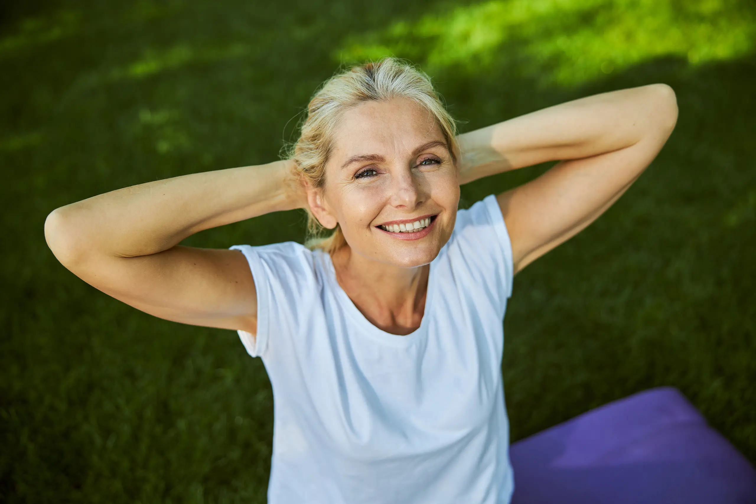 woman smiling